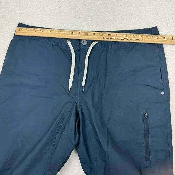 VUORI Ripstop Drawstring Pants Mens XXL Blue V412 Workout Active Lightweight Jog - Picture 6 of 9